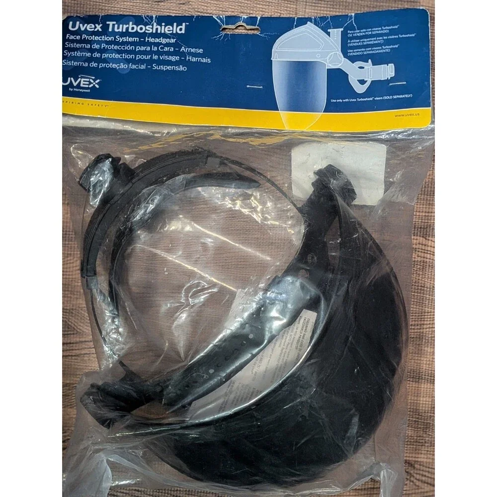 NEW Honeywell Uvex Turboshield S9500 Ratchet Headgear Face Shield System Black